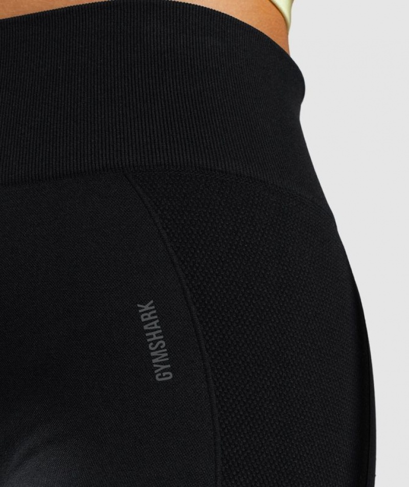 Short Gymshark Flex Cycling Shorts Black/Charcoal | QNCZG5637