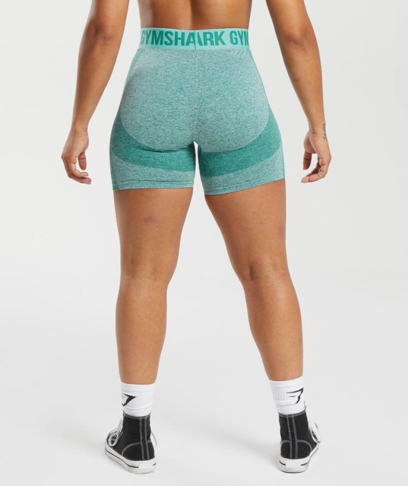 Short Gymshark Flex Shorts Azules | NHIQT5271