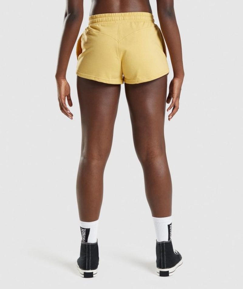 Short Gymshark Legacy Estampadas Shorts Amarillo | YNQVA2793