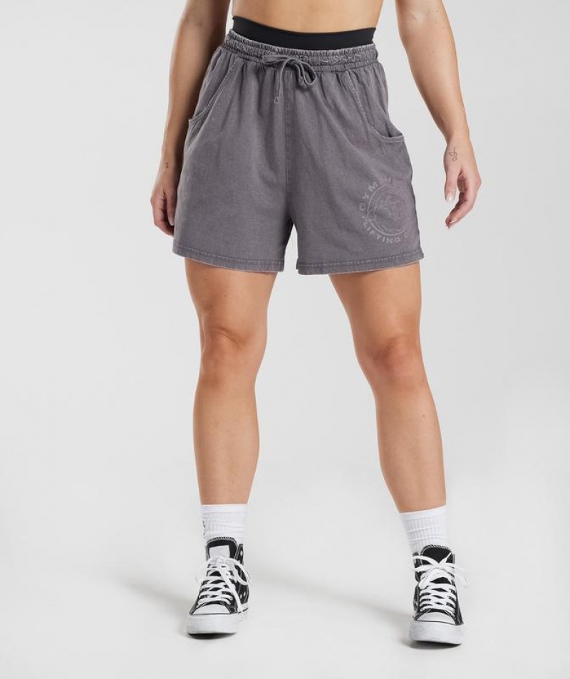 Short Gymshark Legacy Loose Shorts Titanium Azules | QUEFW1236