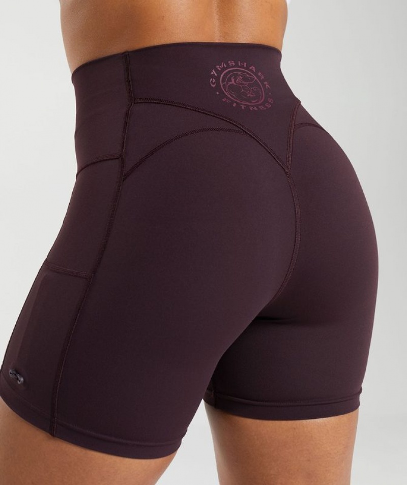 Short Gymshark Legacy Tight Shorts Marrones | IWPFK9086