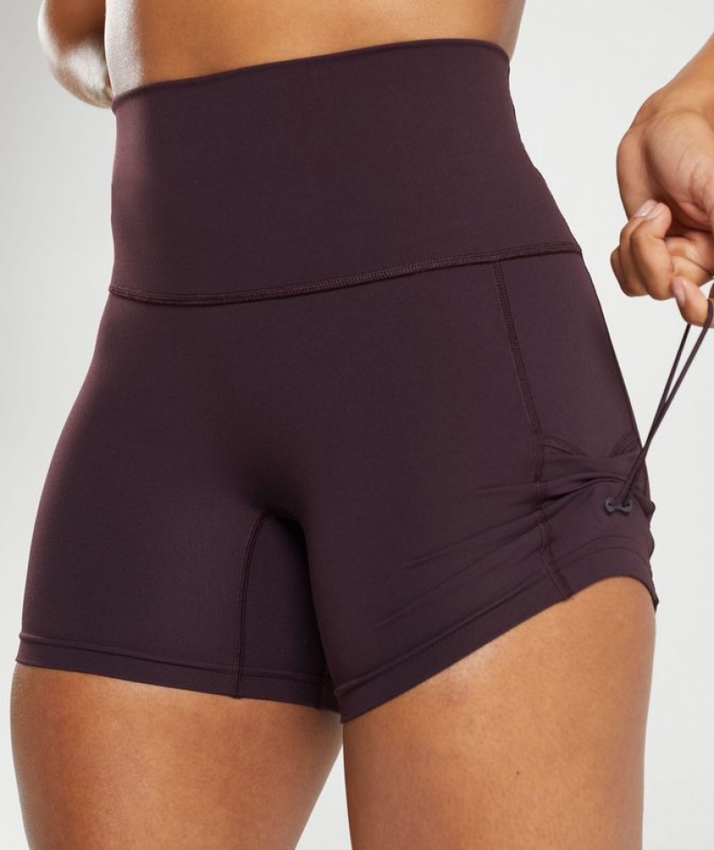 Short Gymshark Legacy Tight Shorts Marrones | IWPFK9086