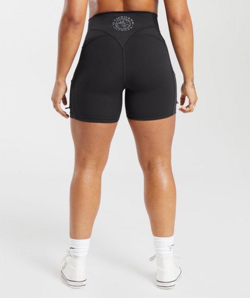 Short Gymshark Legacy Tight Shorts Negras | YNISR6437