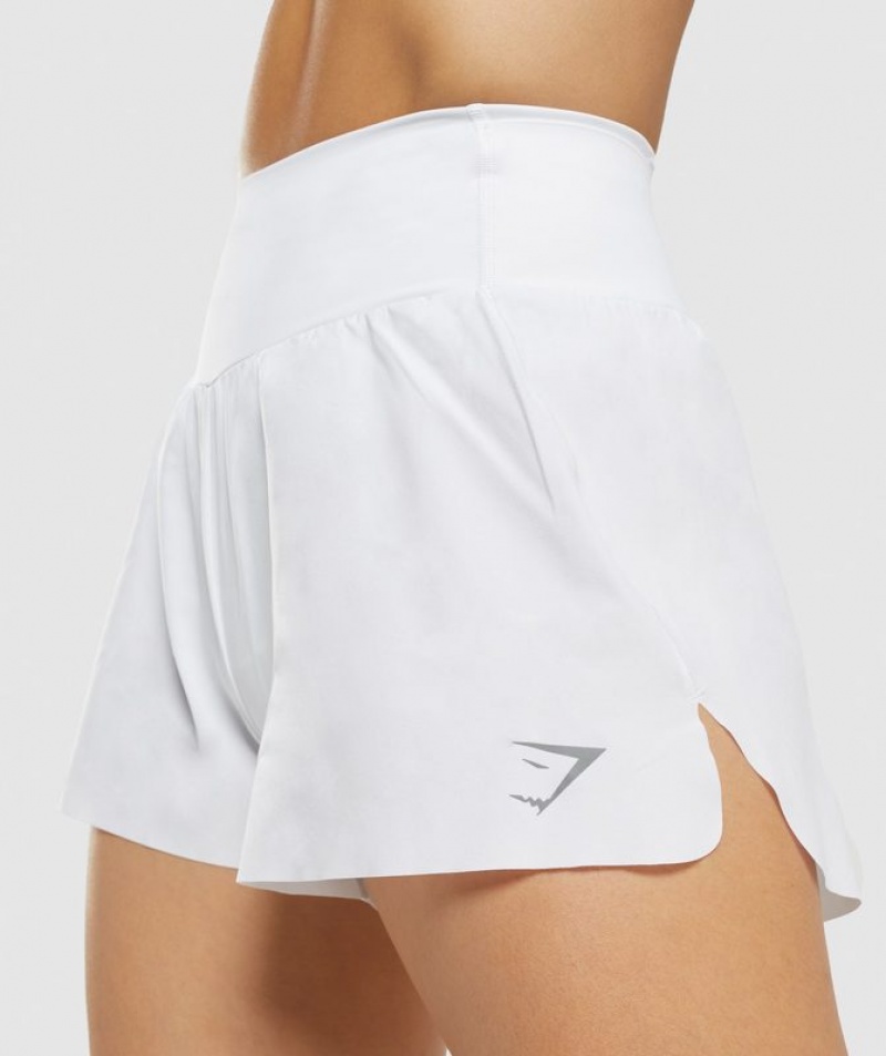 Short Gymshark Speed Shorts Blancas | XNSKW3086