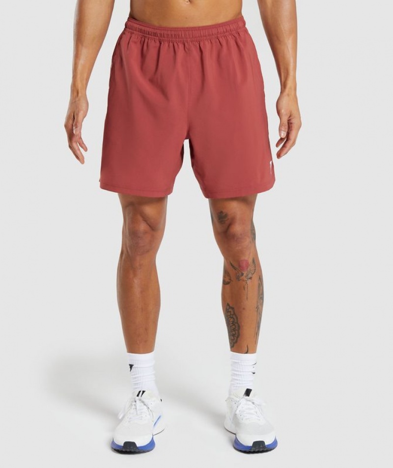 Short Gymshark Strike Shorts Rojas | NQYGE2869