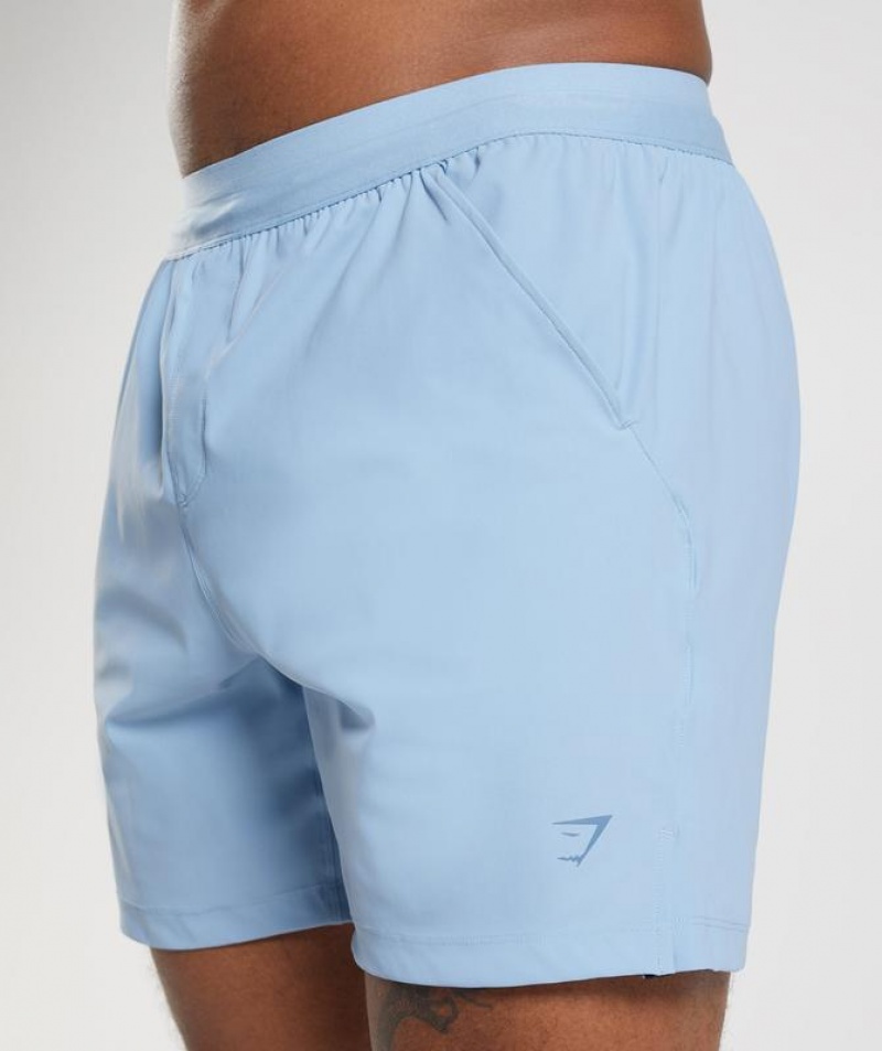 Short Gymshark Studio Shorts Azules | LEPJW4312