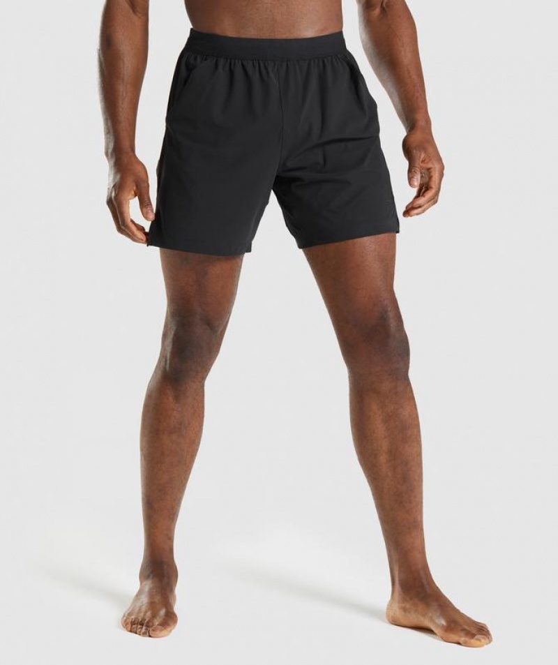 Short Gymshark Studio Shorts Negras | VIZCK0453