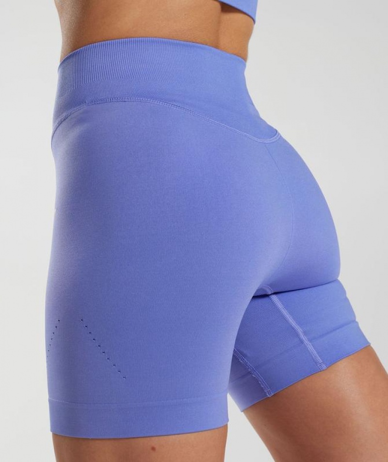 Short Gymshark Sweat Seamless Shorts Azules | KYTAC3296