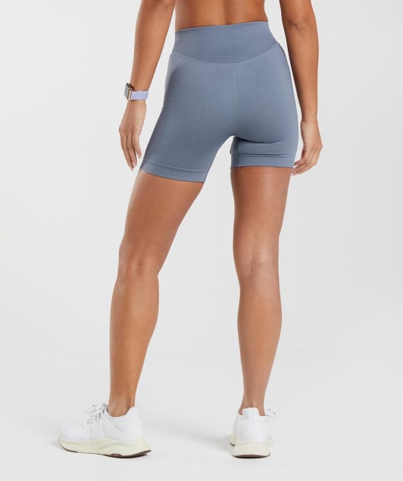 Short Gymshark Sweat Seamless Shorts Azules | ELAMI9043