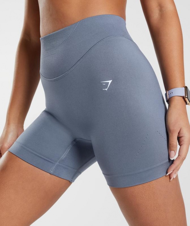 Short Gymshark Sweat Seamless Shorts Azules | ELAMI9043