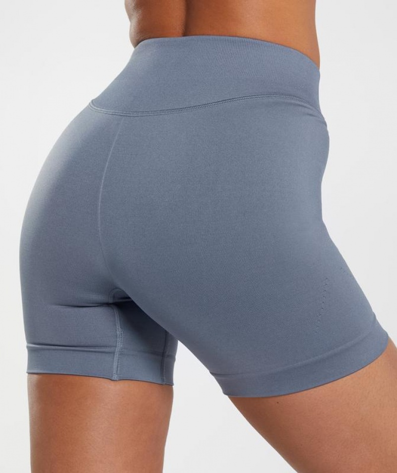 Short Gymshark Sweat Seamless Shorts Azules | ELAMI9043