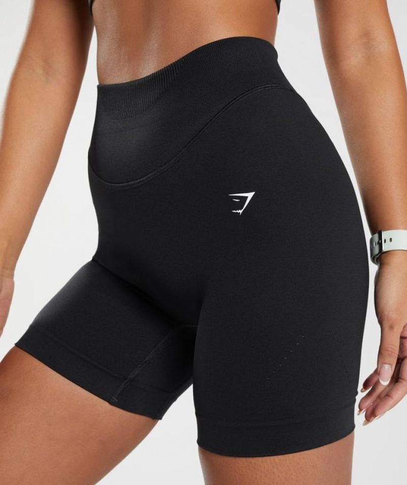 Short Gymshark Sweat Seamless Shorts Negras | OLFUJ7342