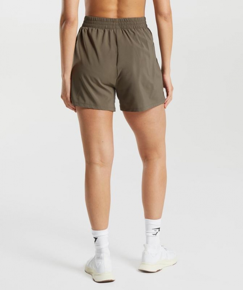 Short Gymshark Woven Pocket Shorts Camuflaje Marrones | RGJHC4983