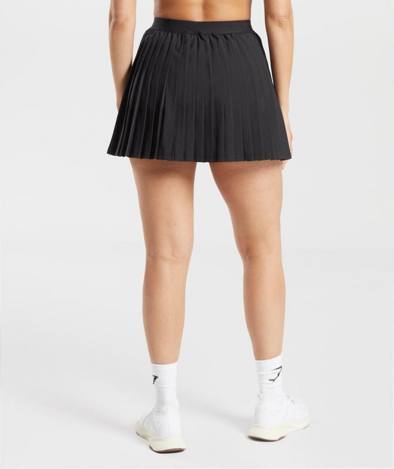 Skort Gymshark Plisado Skort Negras | ZOXTQ6931