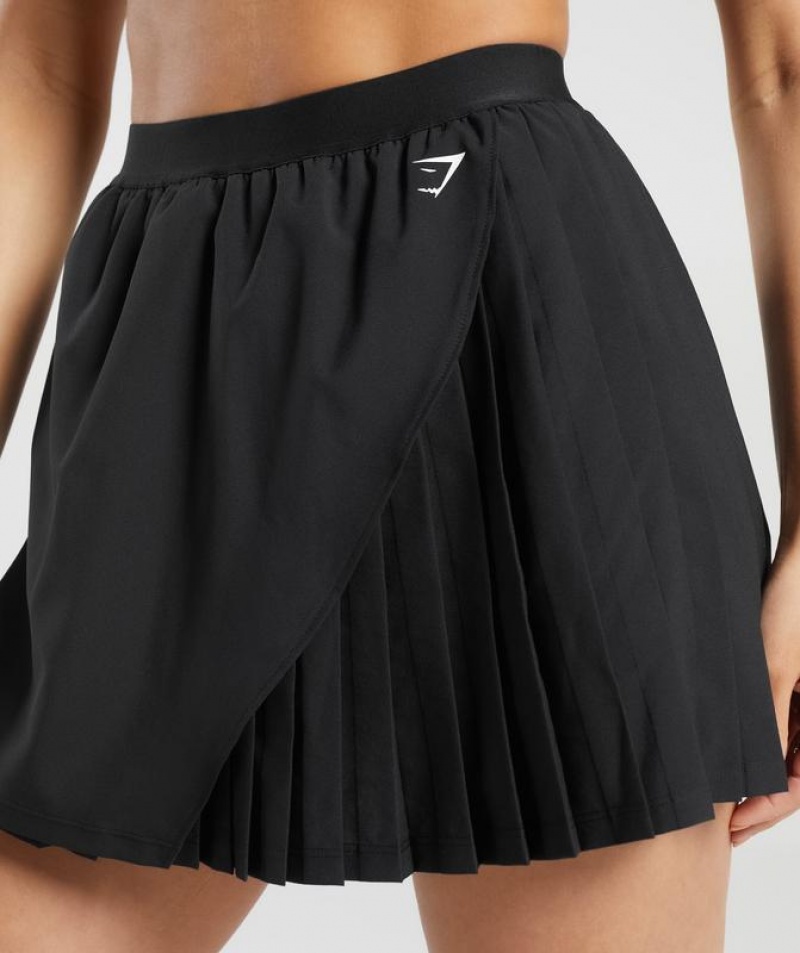 Skort Gymshark Plisado Skort Negras | ZOXTQ6931