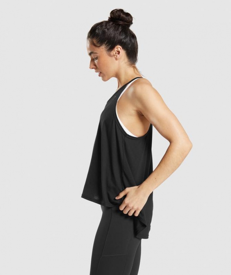 Sleeveless Top Gymshark Super Soft Tank Negras | SBDLO7894