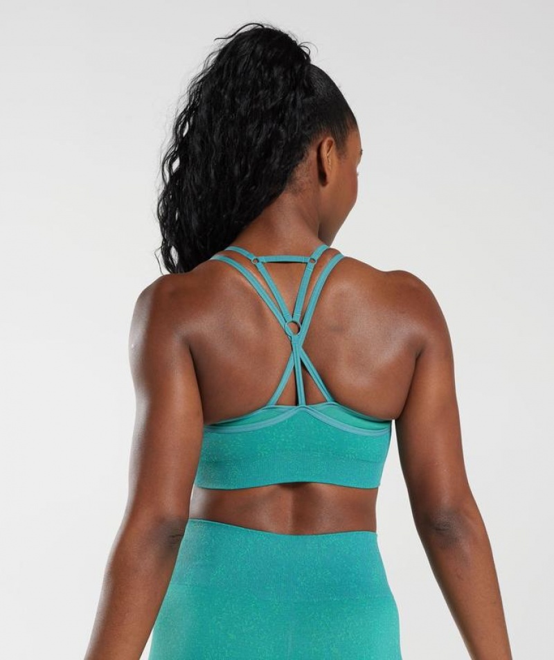 Sports Bras Gymshark Adapt Fleck Seamless Sports Bra Verde | GVBSW2798