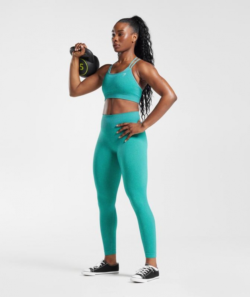 Sports Bras Gymshark Adapt Fleck Seamless Sports Bra Verde | GVBSW2798