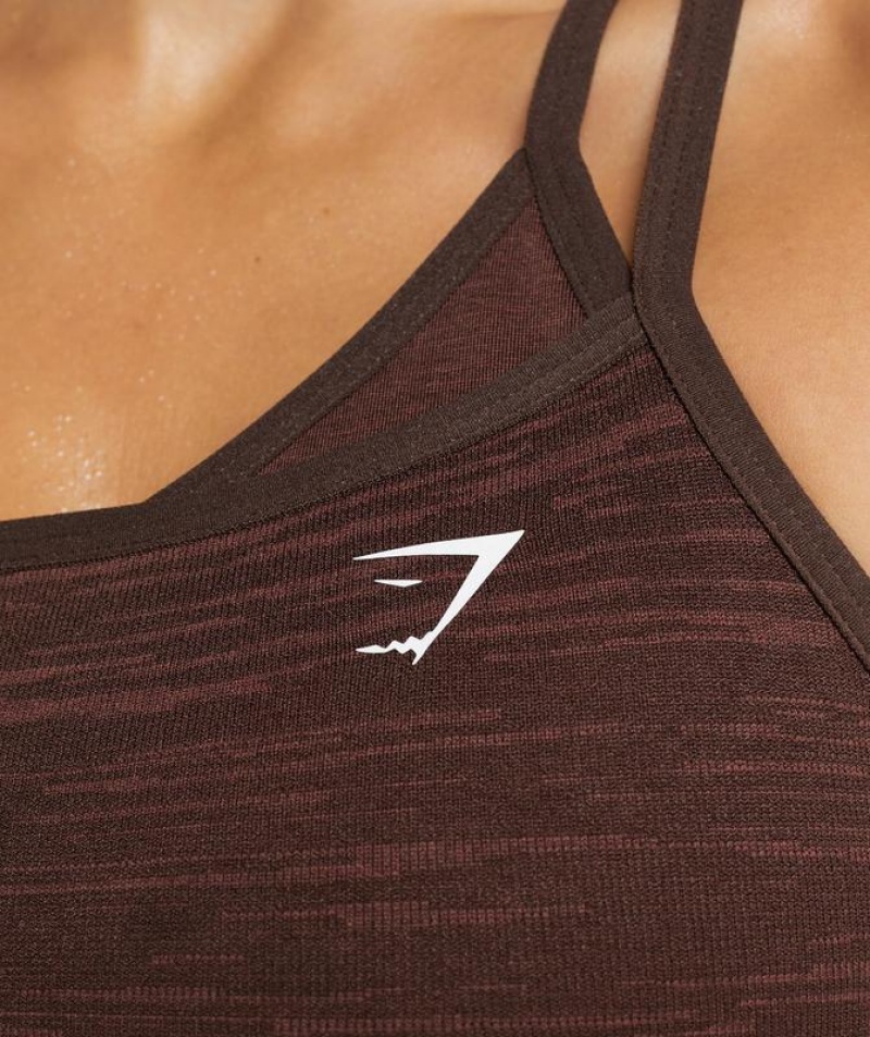 Sports Bras Gymshark Adapt Marl Seamless Sports Bra Marrones | KNZEI7520