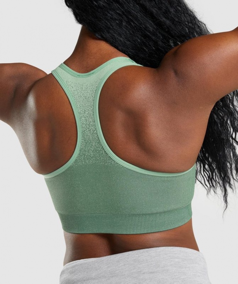 Sports Bras Gymshark Adapt Ombre Seamless Sports Bra Verde | GFERL2807