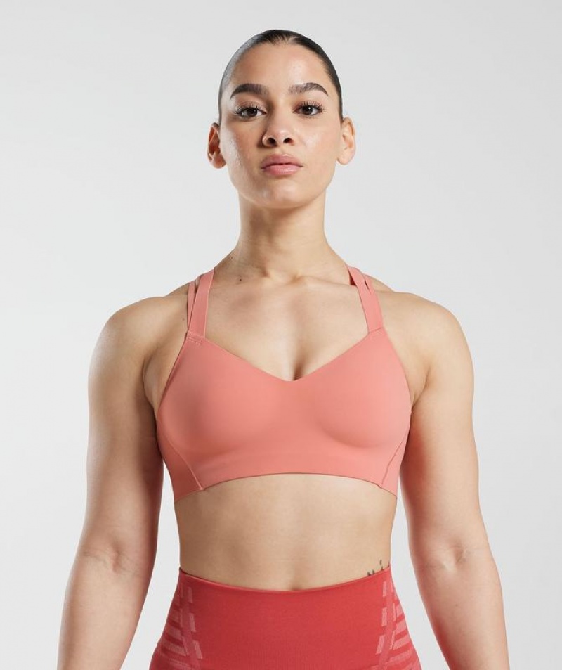 Sports Bras Gymshark Apex Limit Sports Bra Rosas | BCHWS8901