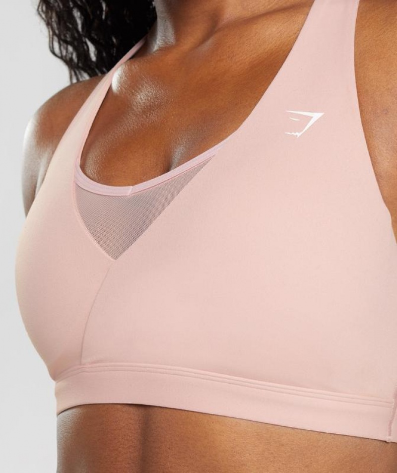 Sports Bras Gymshark Crossover Sports Bra Rosas | FHNCY7296