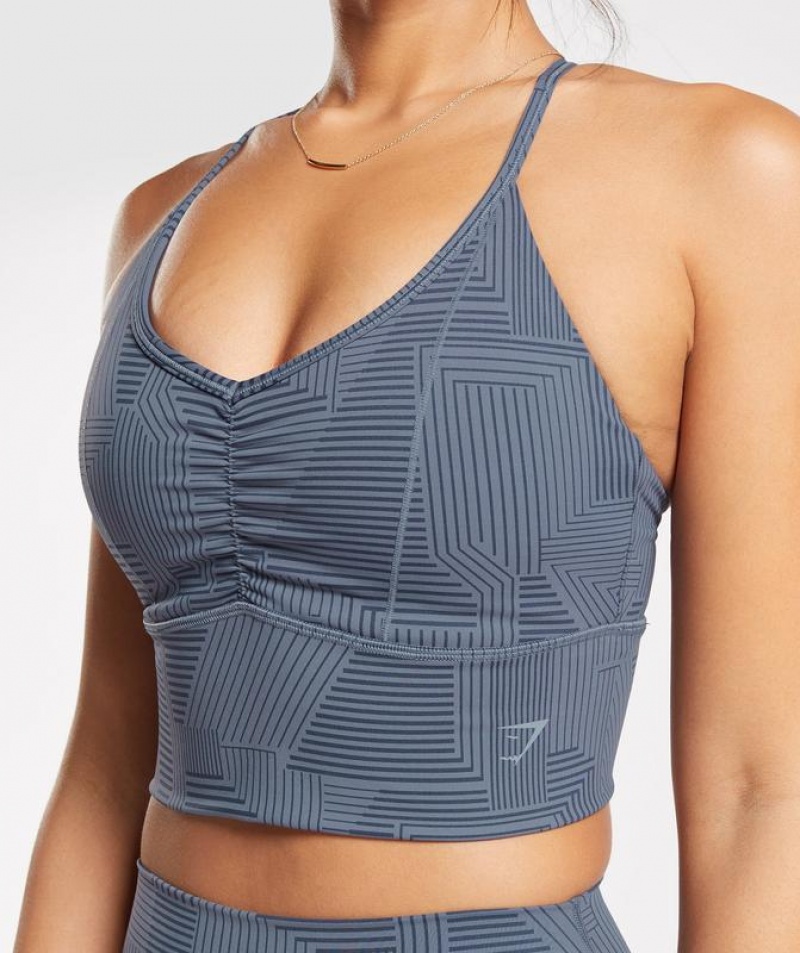 Sports Bras Gymshark Elevate Longline Sports Bra Azules | BCQAL7416