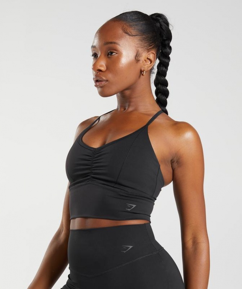 Sports Bras Gymshark Elevate Longline Sports Bra Negras | LKWVS1839