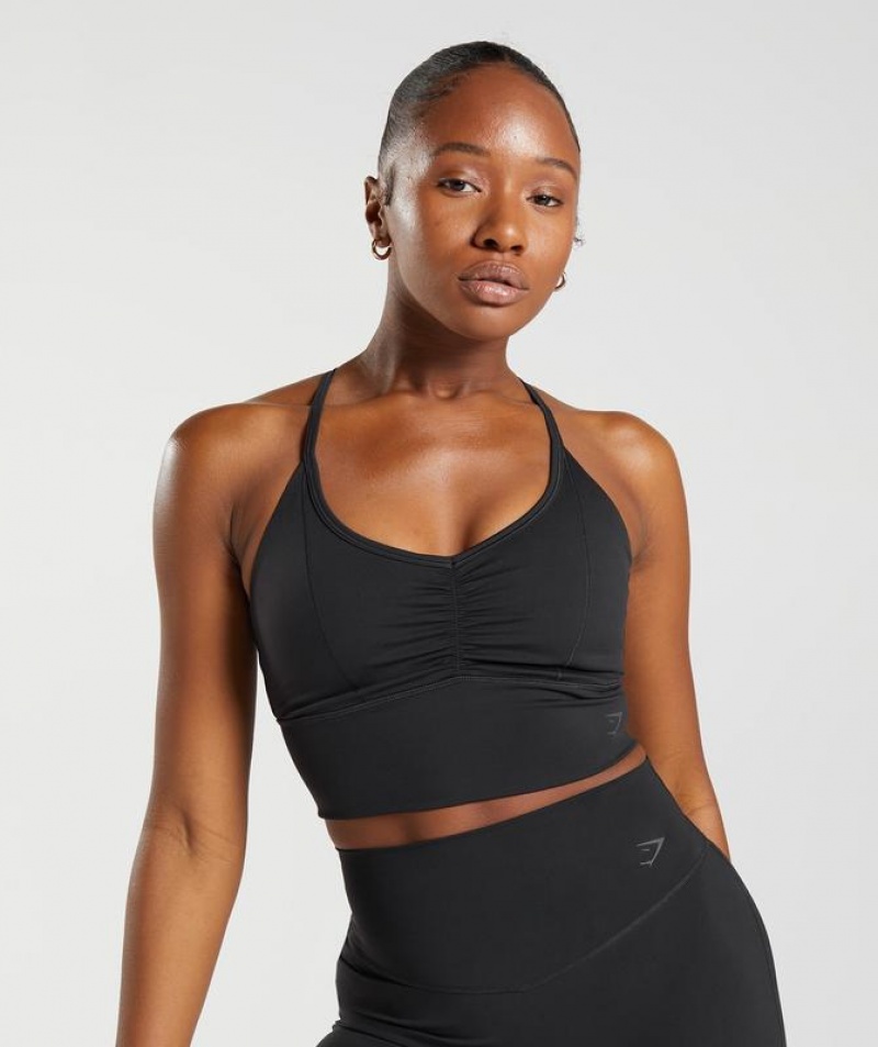 Sports Bras Gymshark Elevate Longline Sports Bra Negras | LKWVS1839