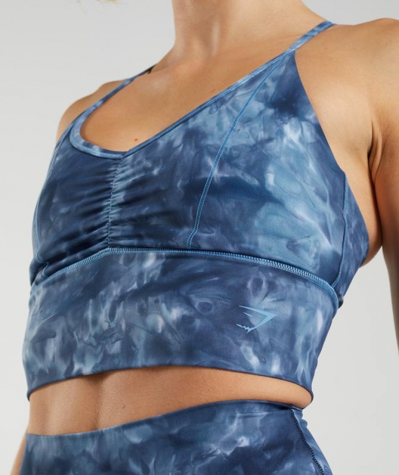 Sports Bras Gymshark Elevate Longline Sports Bra Azules | CFVQU3860