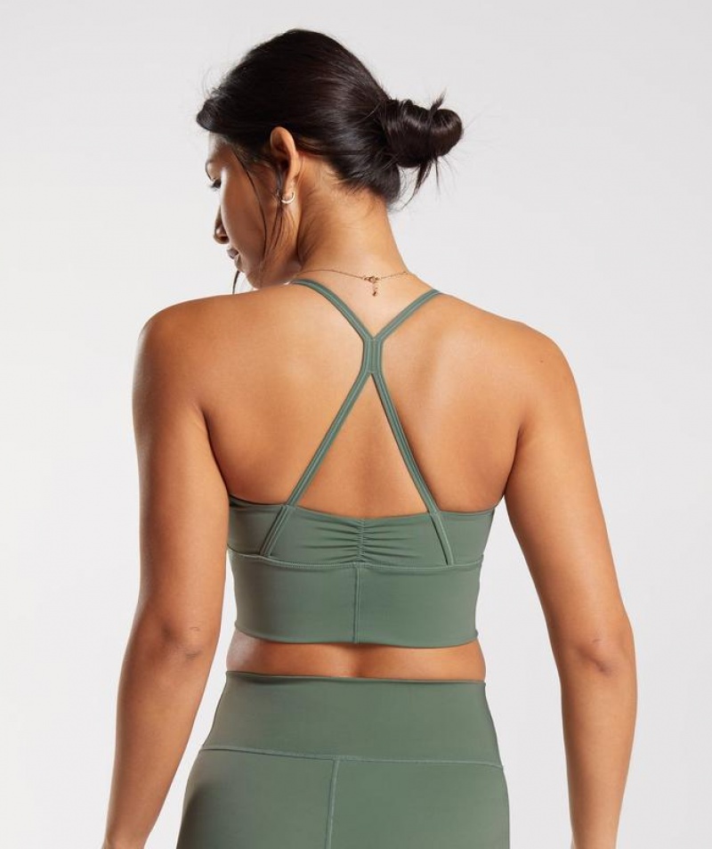 Sports Bras Gymshark Elevate Longline Sports Bra Verde | FSXTJ0789