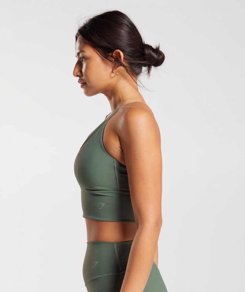 Sports Bras Gymshark Elevate Longline Sports Bra Verde | FSXTJ0789