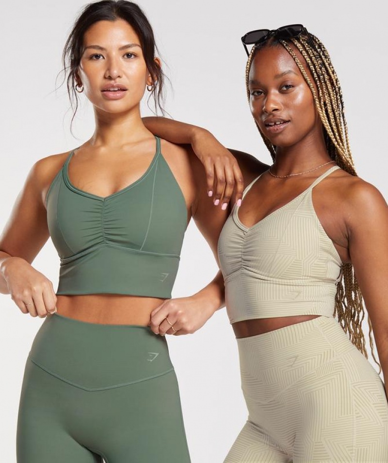 Sports Bras Gymshark Elevate Longline Sports Bra Verde | FSXTJ0789