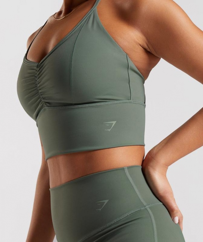 Sports Bras Gymshark Elevate Longline Sports Bra Verde | FSXTJ0789