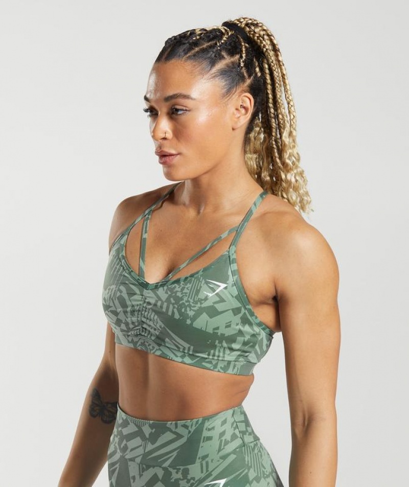 Sports Bras Gymshark GS Power Sports Bra Verde | JICRM9263