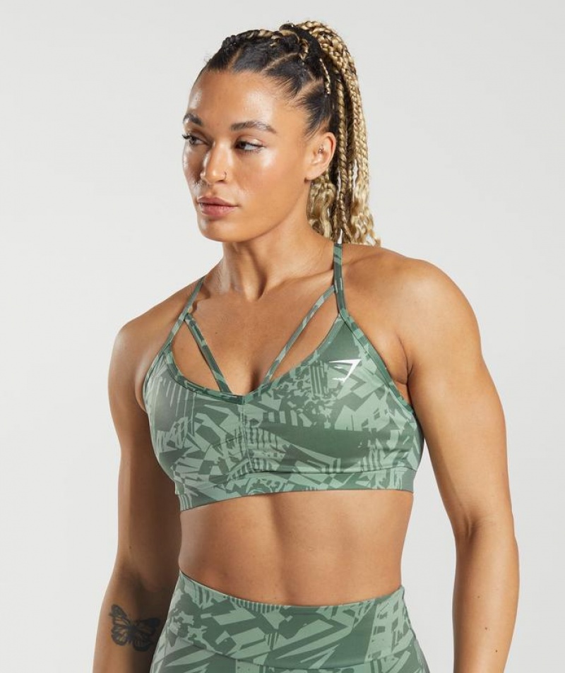 Sports Bras Gymshark GS Power Sports Bra Verde | JICRM9263