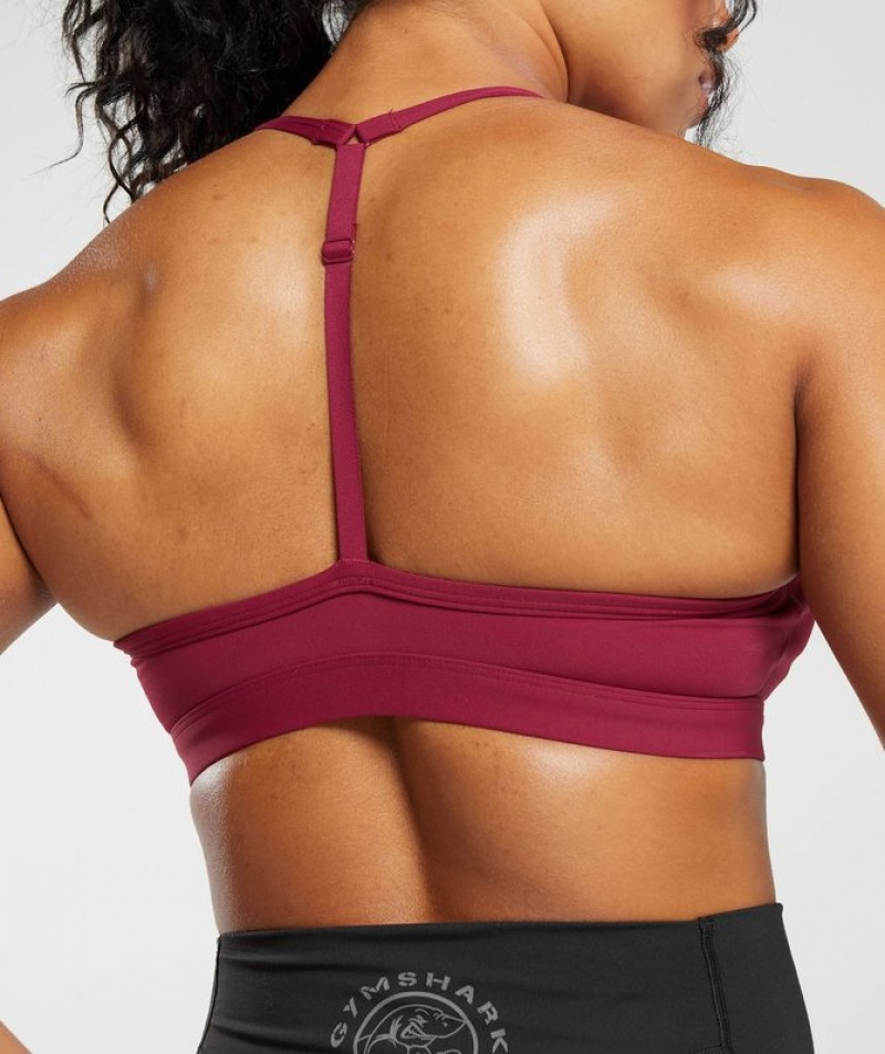 Sports Bras Gymshark Legacy T-Bar Sports Bra Rosas | MTPQV2038