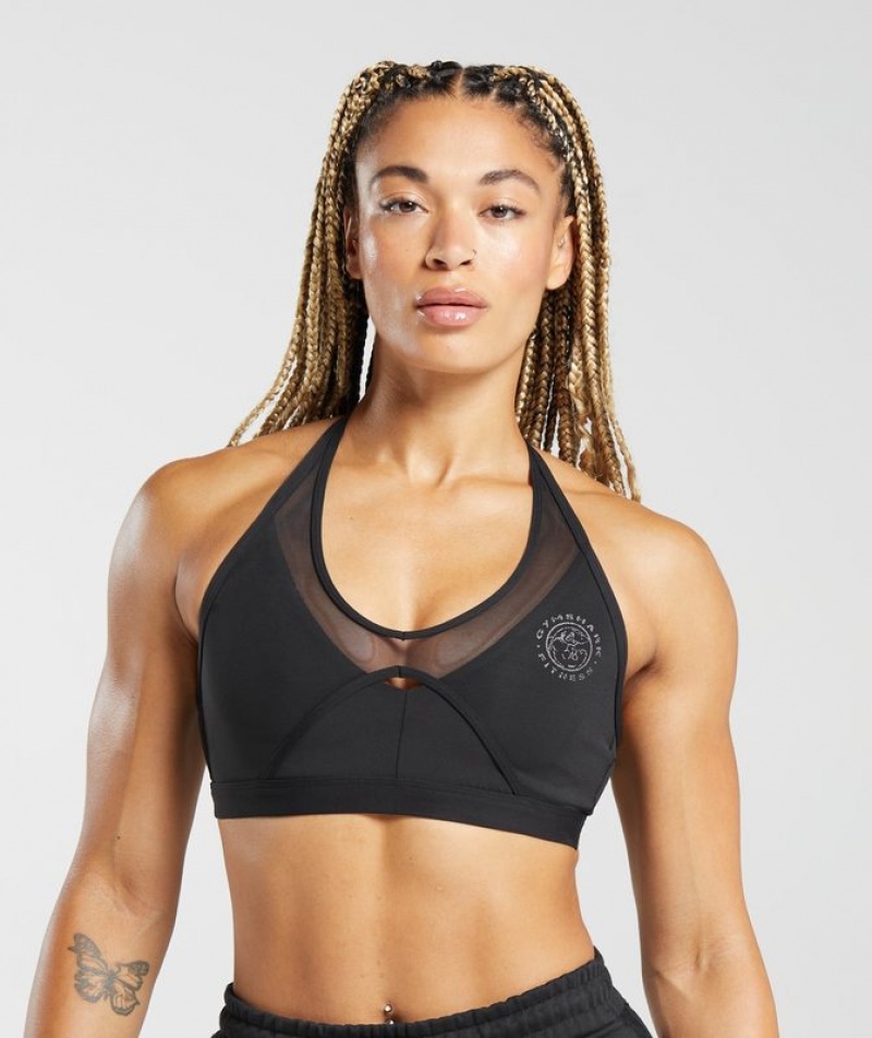 Sports Bras Gymshark Legacy T-Bar Sports Bra Negras | QGWAR4635