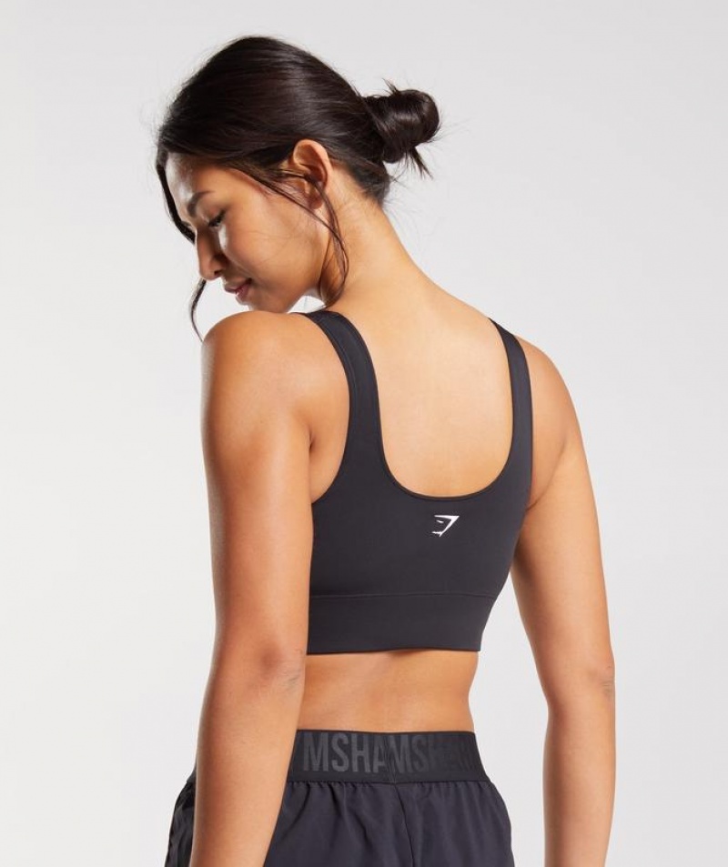 Sports Bras Gymshark Longline Sports Bra Negras | QMTGA1297