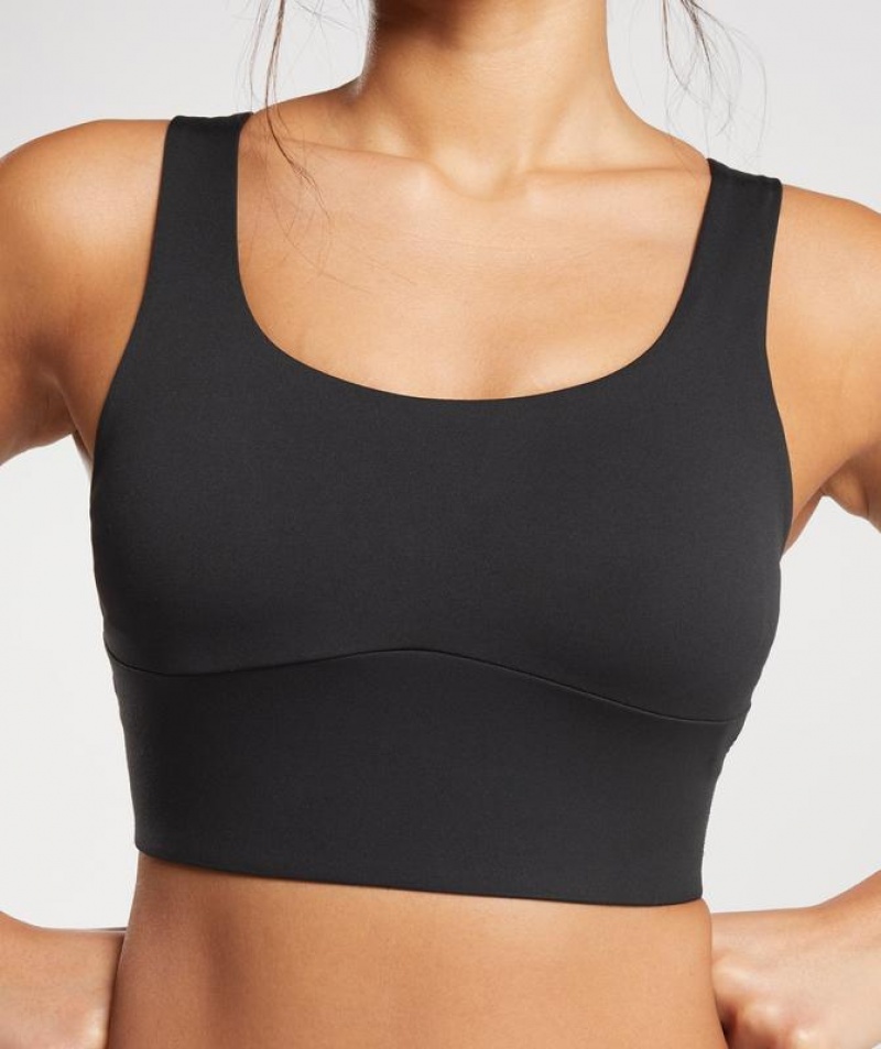 Sports Bras Gymshark Longline Sports Bra Negras | QMTGA1297