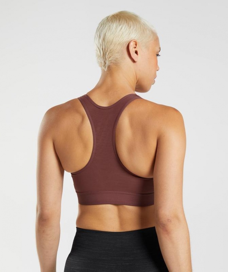 Sports Bras Gymshark Racerback High Support Sports Bra, B/C-E/F Marrones | CNPJZ7168