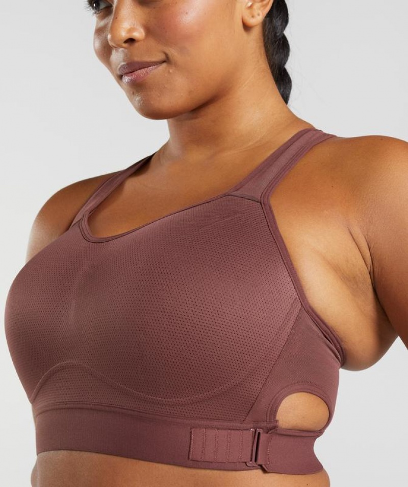 Sports Bras Gymshark Racerback High Support Sports Bra, B/C-E/F Marrones | CNPJZ7168