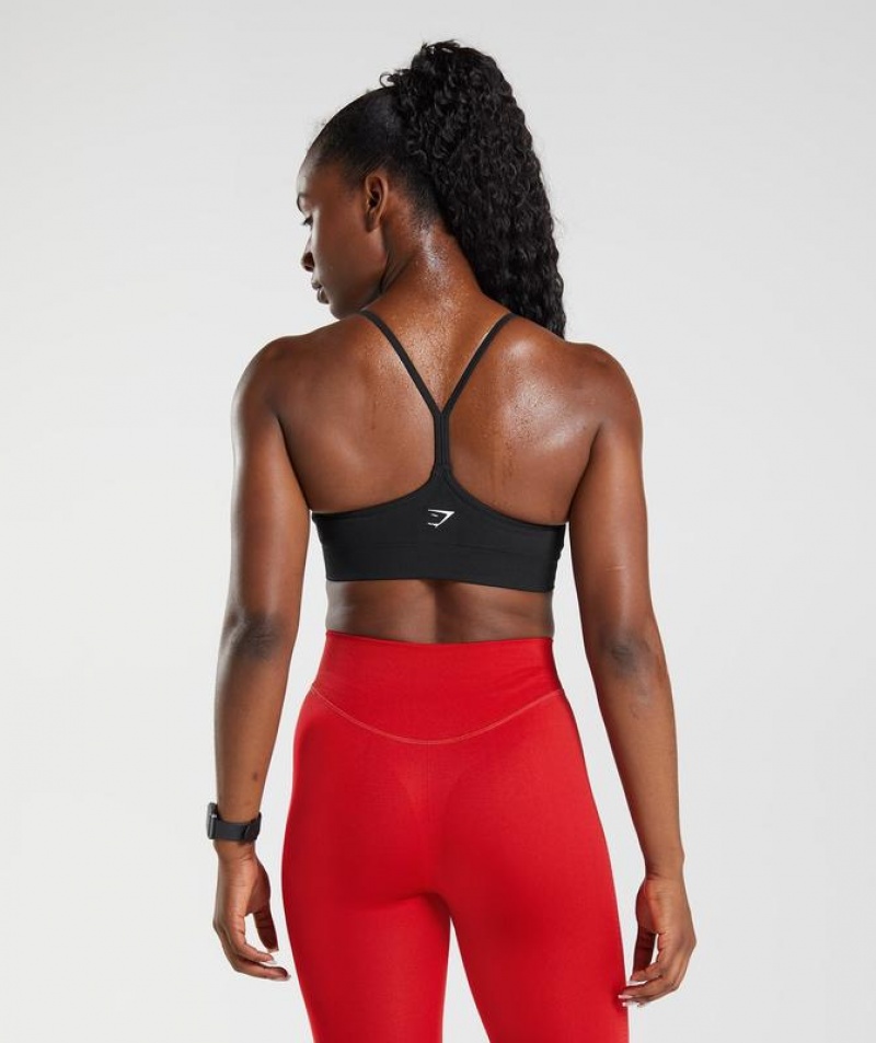 Sports Bras Gymshark Sweat Seamless Sports Bra Negras | SCTDN3769