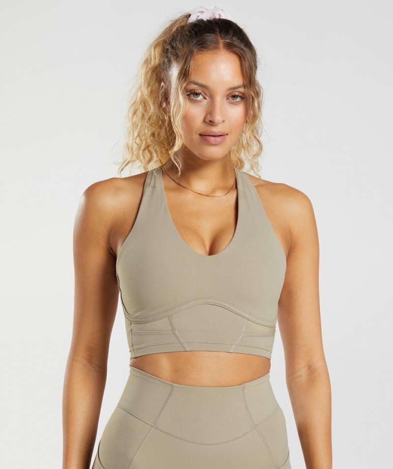 Sports Bras Gymshark Whitney Longline Bra Marrones | HXUPA0498