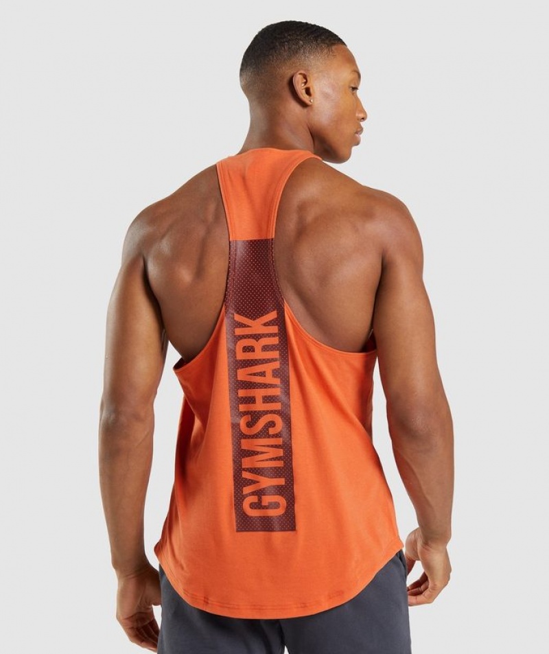 Stringer Gymshark Bold Stringer Naranjas | BEIMV5361