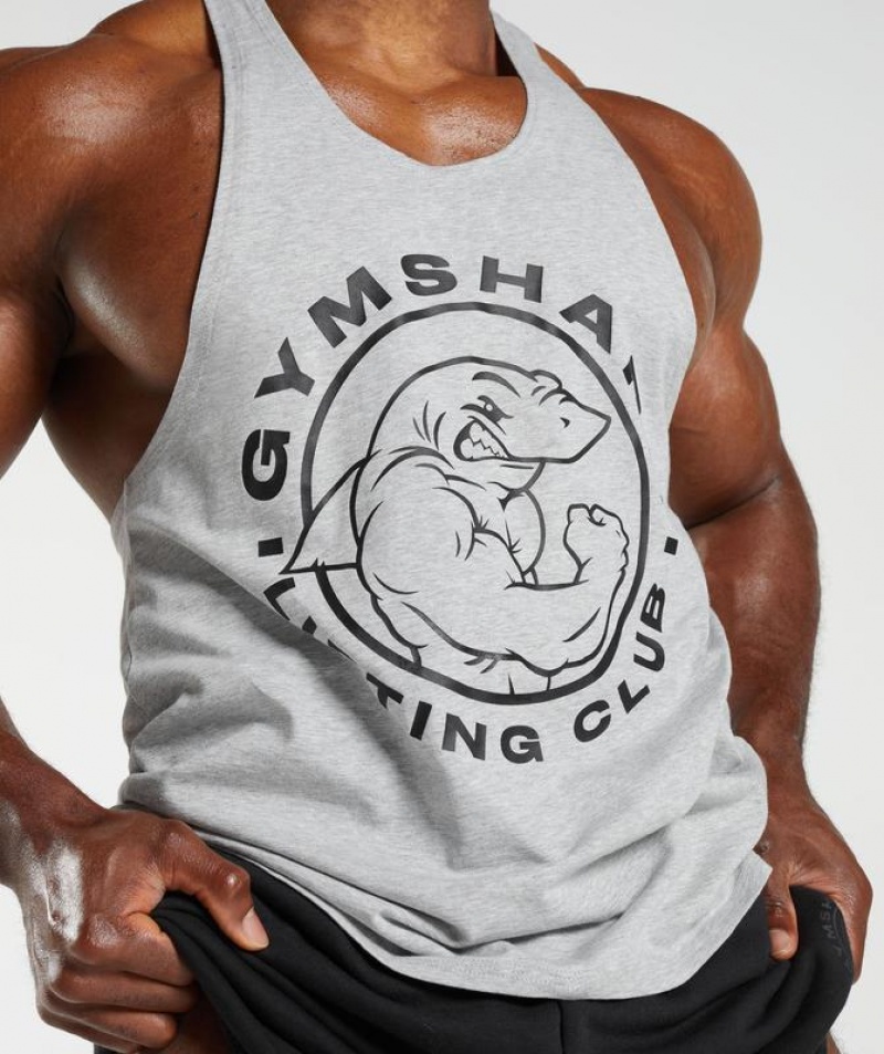 Stringer Gymshark Legacy Stringer Gris Claro | FEHIS4631