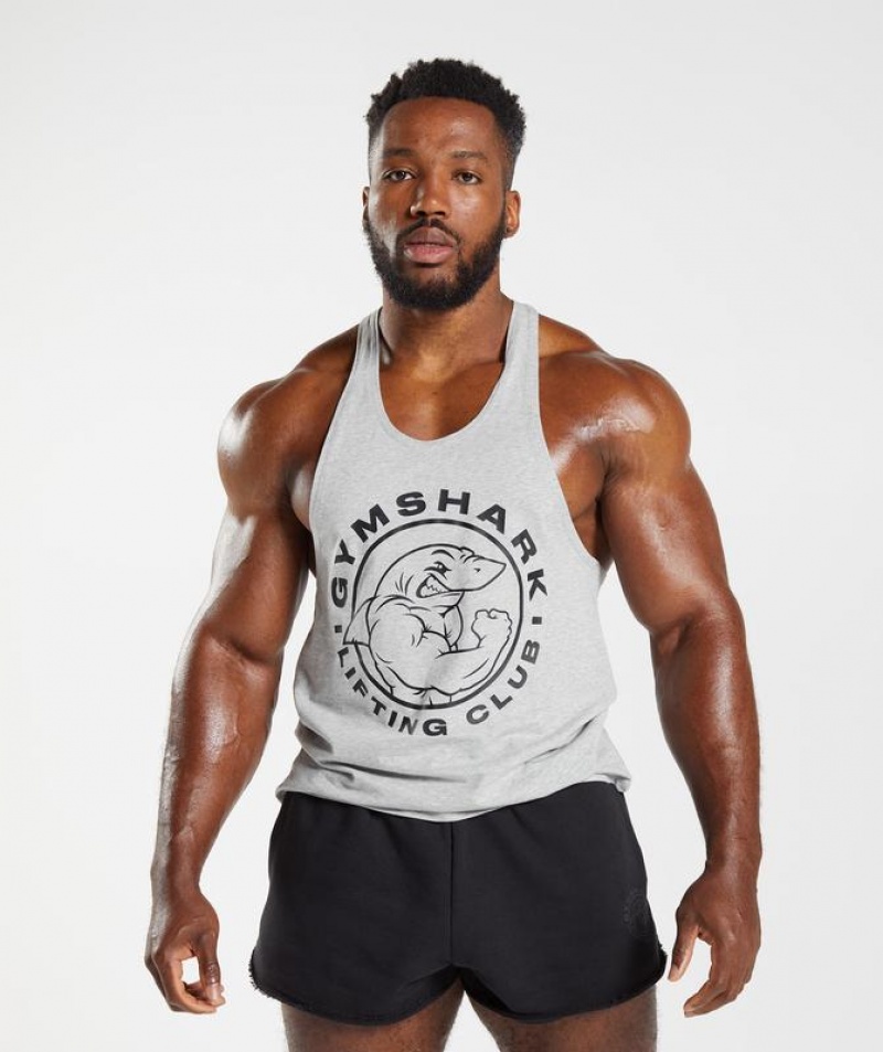 Stringer Gymshark Legacy Stringer Gris Claro | FEHIS4631