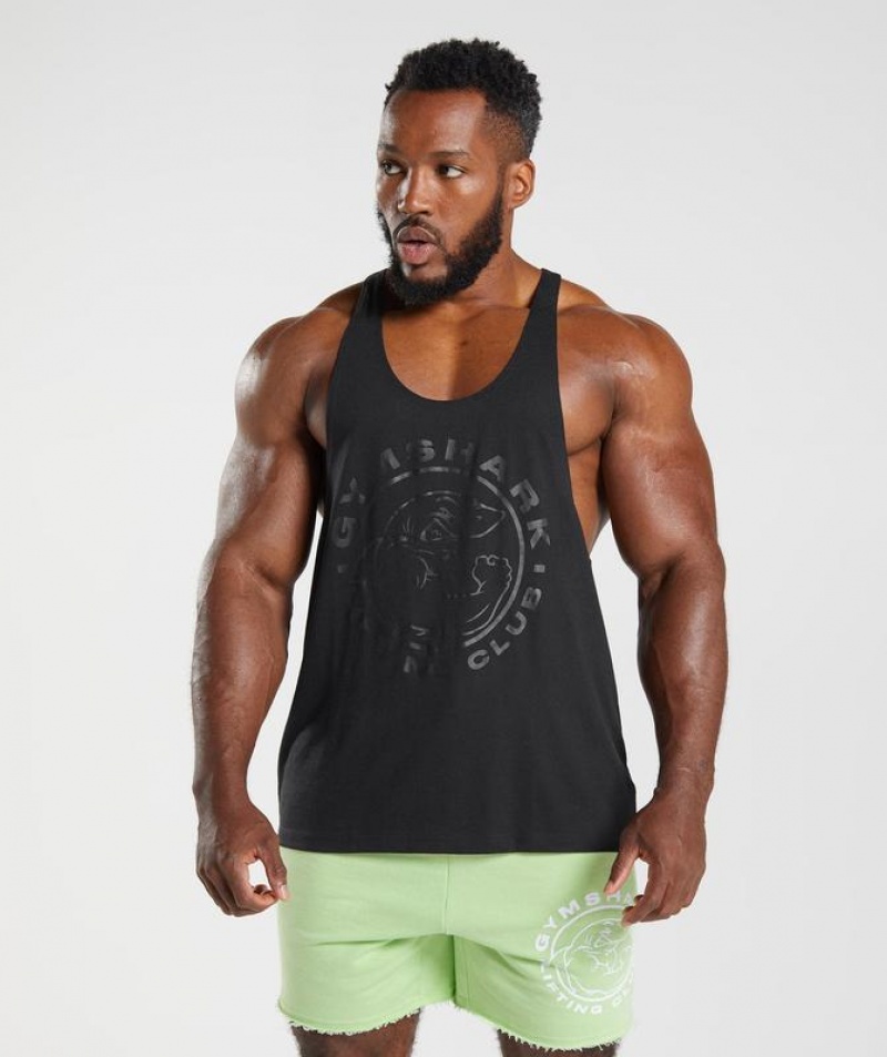 Stringer Gymshark Legacy Stringer Negras | DOEWK5892