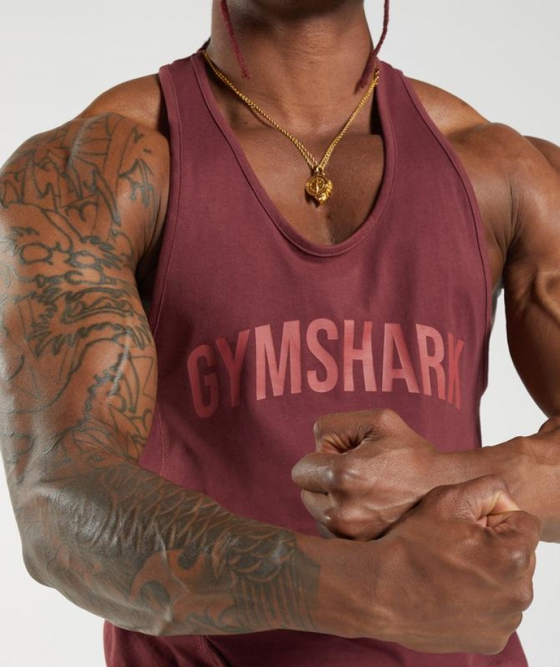 Stringer Gymshark Power Stringer Marrones | FVQYZ2697