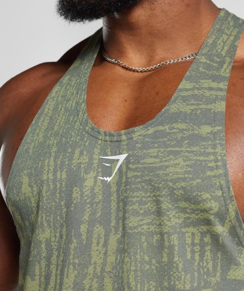 Stringer Gymshark React Stringer Verde | OFUSK3594